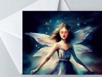 Fairy Greeting Cards, Set of 4 Designs, Bulk Pack of Cards