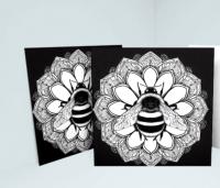 Bumble Bee Cards, Large Note Card, Invites, Birthday, Money Card