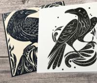 Raven - Large Cards, Notecards, Birthday, Invites