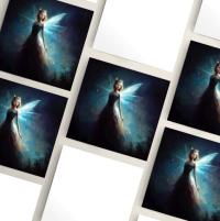 Fairy Cards, Large Note Card, Invites, Birthday, Gift Card