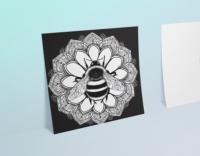 Bumble Bee Cards, Large Note Card, Invites, Birthday, Money Card