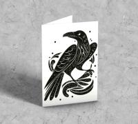 Raven - Large Cards, Notecards, Birthday, Invites