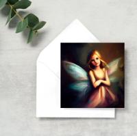 Fairy Cards, Large Note Card, Invites, Birthday, Gift Card