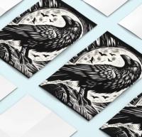 Raven - Large Cards, Notecards, Birthday, Invites