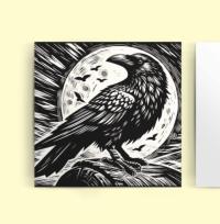 Raven - Large Cards, Notecards, Birthday, Invites