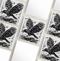 Raven - Large Cards, Notecards, Birthday, Invites