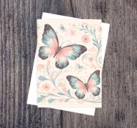 Set of 3 Cards, Butterfly Greeting Cards, Bulk Pack of Cards