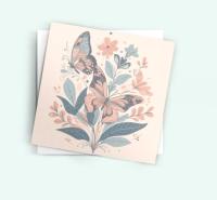 Set of 3 Cards, Butterfly Greeting Cards, Bulk Pack of Cards