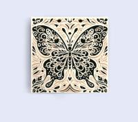 Set of Butterfly Greeting Cards, 4 Designs, Bulk Pack of Cards