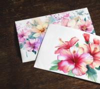 Hibiscus - Single Card or Bulk 10 Pack of Greeting Cards