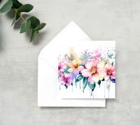 Hibiscus - Single Card or Bulk 10 Pack of Greeting Cards