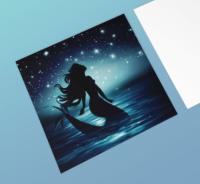 Mermaid Greeting Cards, Birthday, Invitations, Thank You Cards