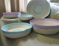 Rope Bowls,  Handmade Cotton Rope Bowls