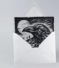 Raven - Large Cards, Notecards, Birthday, Invites