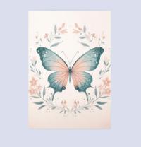 Set of 3 Cards, Butterfly Greeting Cards, Bulk Pack of Cards