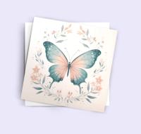 Set of 3 Cards, Butterfly Greeting Cards, Bulk Pack of Cards