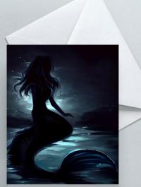 Mermaid Greeting Cards, Birthday, Invitations, Thank You Cards