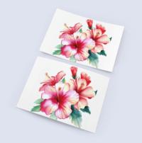 Hibiscus - Single Card or Bulk 10 Pack of Greeting Cards