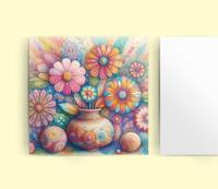 Floral Greeting Cards, Large Note Card, Invites, Birthday, Gift Card