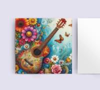 Matched Set of 3 - Greeting Cards, Guitar Bulk Pack of Cards