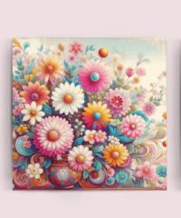 Floral Greeting Cards, Large Note Card, Invites, Birthday, Gift Card