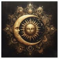 Sun and Moon - Greeting Cards