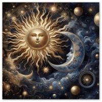 Sun and Moon - Greeting Cards