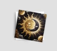 Sun and Moon - Greeting Cards