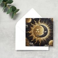 Sun and Moon - Greeting Cards