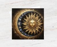 Sun and Moon - Greeting Cards