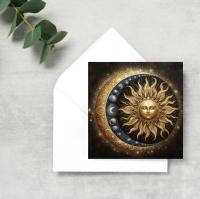 Sun and Moon - Greeting Cards