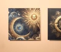 Sun and Moon - Greeting Cards