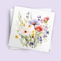 Wildflowers - Single Card or Bulk 10 Pack of Gift Cards