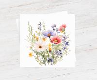 Wildflowers - Single Card or Bulk 10 Pack of Gift Cards