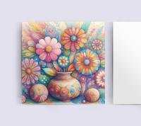 Floral Greeting Cards, Large Note Card, Invites, Birthday, Gift Card