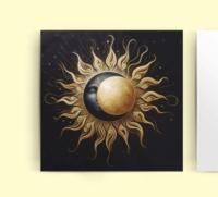 Sun and Moon - Greeting Cards