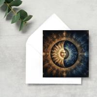 Sun and Moon - Greeting Cards