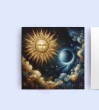 Sun and Moon - Greeting Cards