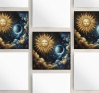 Sun and Moon - Greeting Cards