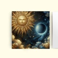 Sun and Moon - Greeting Cards