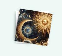 Sun and Moon - Greeting Cards