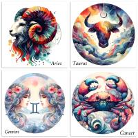 Zodiac Card Set - All Signs, Astrology Greeting Cards, Bulk Pack of Cards