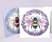 Bumble Bee Set, Gift Cards, 3 Designs, Bulk Pack of Cards