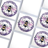 Bumble Bee Cards, Large Note Card, Invites, Birthday, Money Card