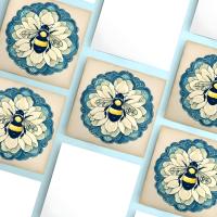 Bumble Bee Cards, Large Note Card, Invites, Birthday, Money Card