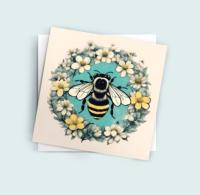 Bumble Bee Cards, Large Note Card, Invites, Birthday, Money Card