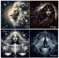 Zodiac Card Set - All Signs, Astrology Greeting Cards, Bulk Pack of Cards