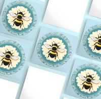 Bumble Bee Cards, Large Note Card, Invites, Birthday, Money Card