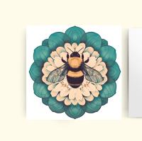 Bumble Bee Cards, Large Note Card, Invites, Birthday, Money Card