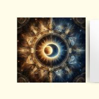 Sun and Moon - Greeting Cards